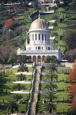 The Shrine of the Bb, Mount Carmel, Haifa, Israel.